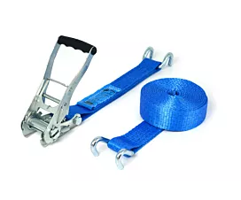 5T - Standaard Spanband - 5T - 9m - 50mm - 2-delig met klauwhaken - Blauw