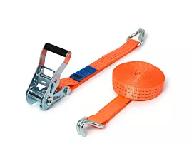 2,5T - Standaard Spanband - 2,5T - 6,5m - 35mm - 2-delig met spitshaken - Oranje