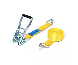 Alle spanbanden 50mm Spanband - 4T - 9m - 50mm - 2-delig - Spitshaken - Geel