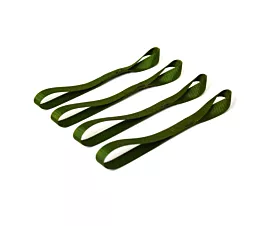 Alle autosjorbanden & toebehoren Losse straps met 2 lussen - 1,2T - 32cm - 25mm - Kakigroen - 4st.