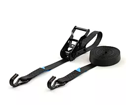 Alle spanbanden op maat Spanband - 1,2T - 25mm - 2-delig - Ratel - Zwart + Eigen label