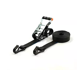 Alle spanbanden 50mm Spanband - 5T - 50mm - 2-delig met demonteerbare ratel - Zwart + Eigen label
