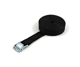 Alle spanbanden 25mm Spanband - 250kg - 3m - 25mm - 1-delig - Klemgesp - Zwart - 4st.