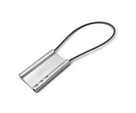Metalen labels Aluminium ID-label - Blanco cable seal - Lange kabel (31cm)