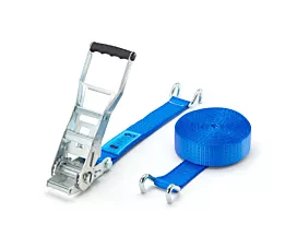 Alle spanbanden 50mm Spanband - ERGO 5T - 9m - 50mm - 2-delig met klauwhaken - Blauw