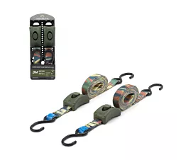 Alle spanbanden 25mm Spanband - 500kg - 3m - 25mm - 1-delig - klemgesp en S-haken - Army Green - 2st. Alle spanbanden 25mm Spanband - 500kg - 3m - 25mm - 1-delig - klemgesp en S-haken - Army Green - 2st.