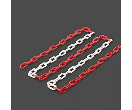 Alle signalisatiemateriaal Signalisatieketting - 8mm - Rood/Wit - 25m