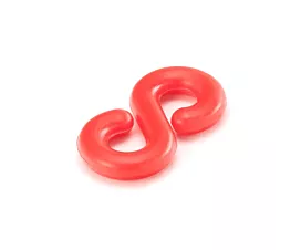 Alle signalisatiemateriaal S-haakjes voor signalisatieketting (8/10mm) - Rood/Wit - 10st.