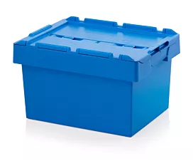 Stapelbare opslagbakken Opslagbak met deksel - 60x40x34cm - Standaard