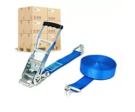 Pallet spanbanden 50mm Pallet Spanbanden - ERGO 5T - 12m - 50mm - 2-delig - STF500 - Blauw - 200st