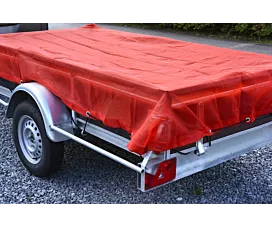 Alle netten & dekzeilen Gaasnet aanhangwagen - Rood - 2 x 4m